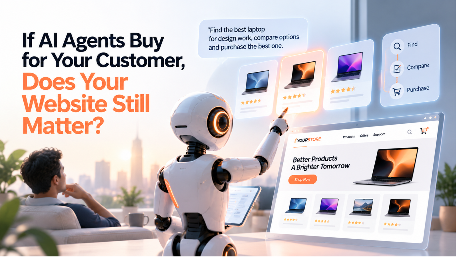 If AI Agents Buy for Your Customer, Does Your Website Still Matter?