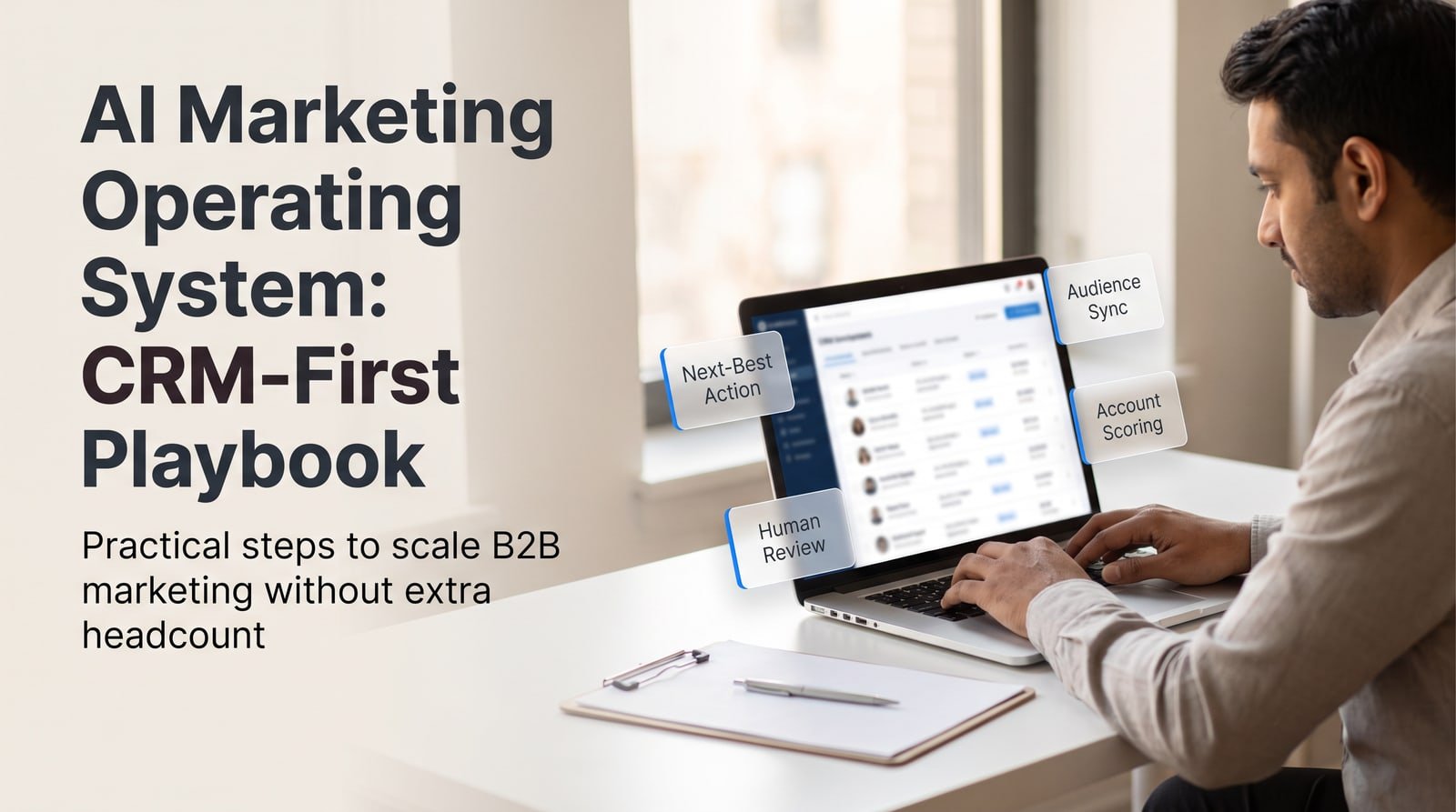 AI Marketing Operating System: A CRM-First Playbook for Small B2B Teams